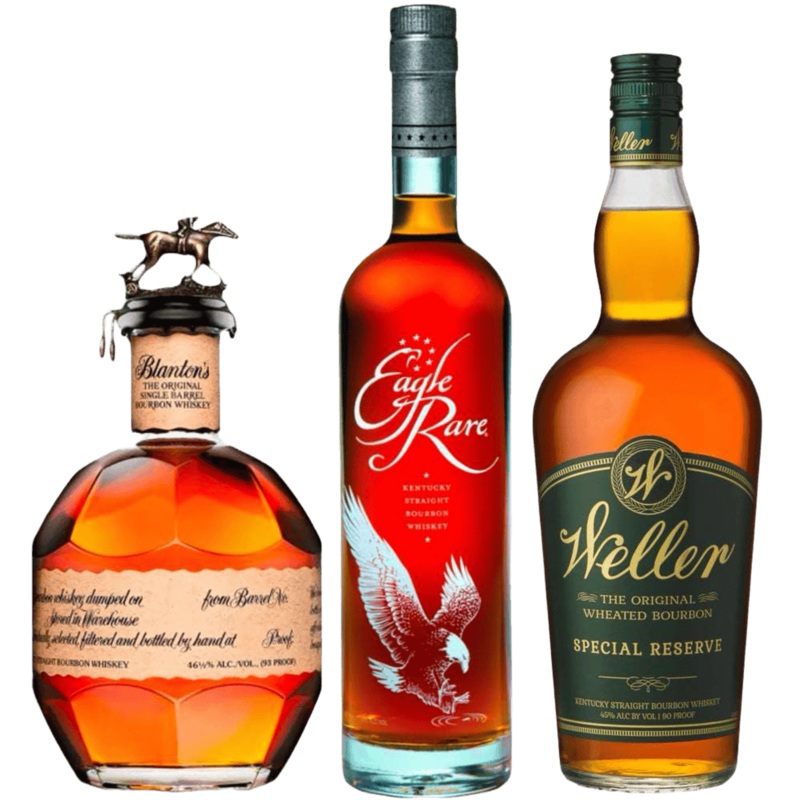 Eagle Rare 10Yr, Blanton's Single Barrel and Weller Special Reserve Bourbon Bundle