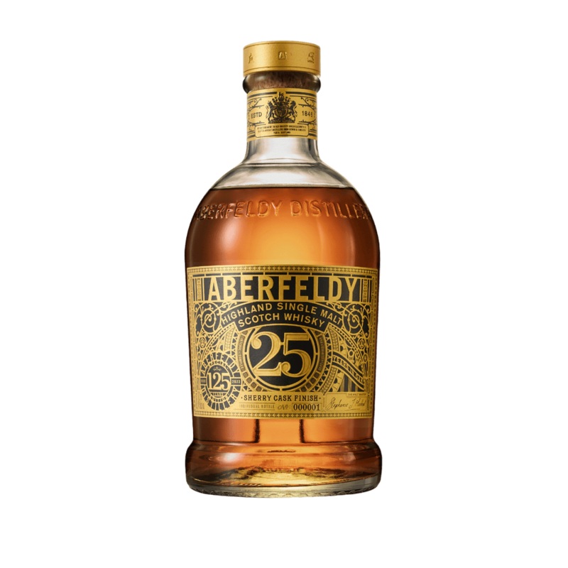 Aberfeldy 25 Year Old Single Malt Scotch Whisky 125th Anniversary Limited Edition Sherry Cask Finish - 750ML