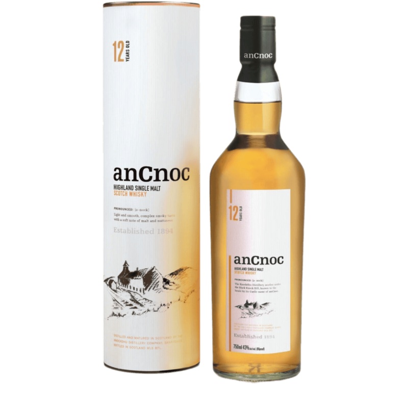 AnCnoc 12 Year Old Highland Single Malt Scotch Whisky - 750ML