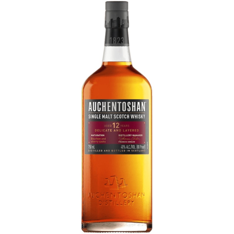 Auchentoshan 12 Year Old Single Malt Scotch Whisky - 750ML