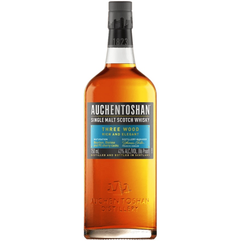 Auchentoshan Three Wood Single Malt Scotch Whisky - 750ML