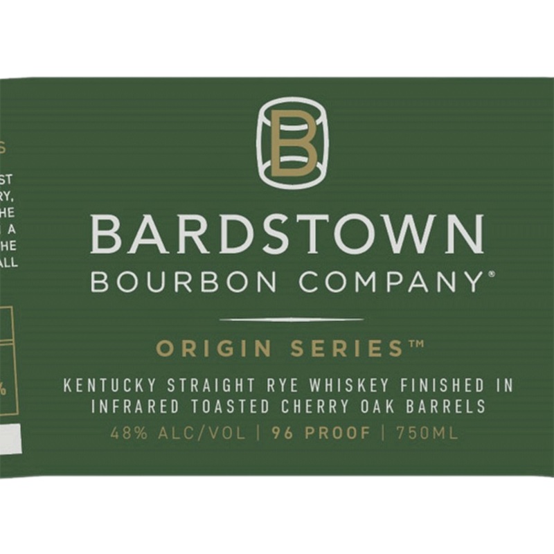 Bardstown Bourbon Co. Origin Series Kentucky Straight Rye Finished in Infrared Toasted Cherry Oak Barrels - 750ML