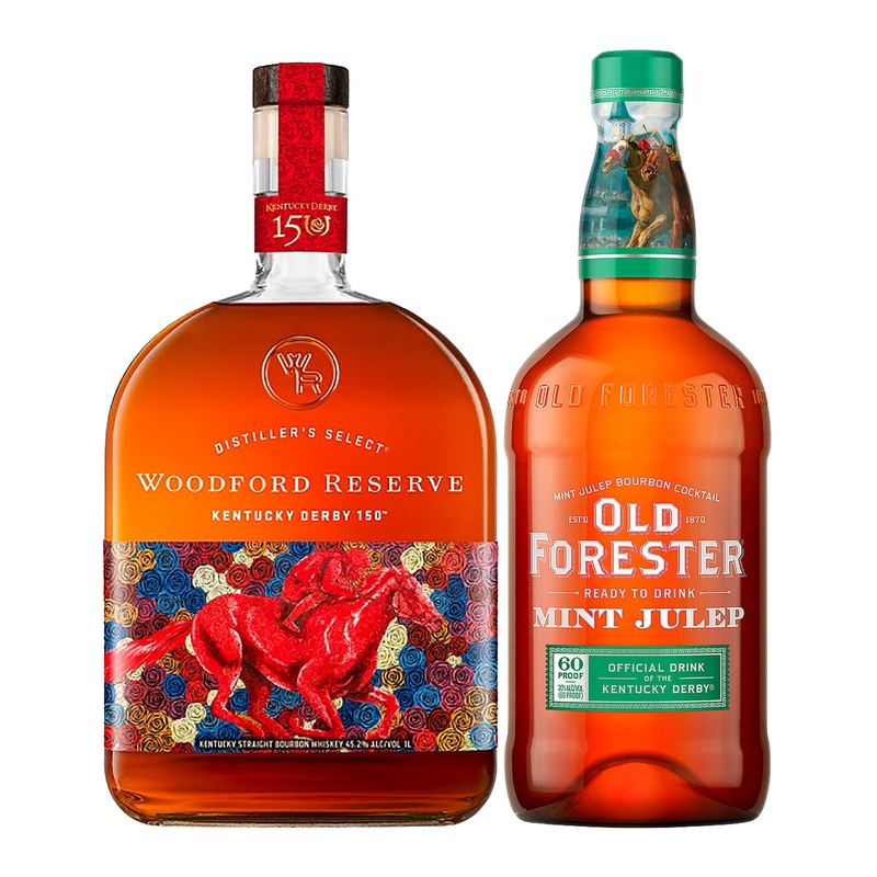 Woodford Reserve & Old Forester Mint Julep 2024 Derby Bundle
