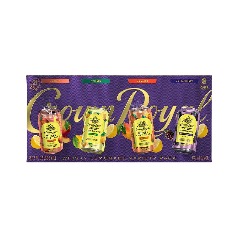 Crown Royal Whisky Lemonade Variety 8 Pack