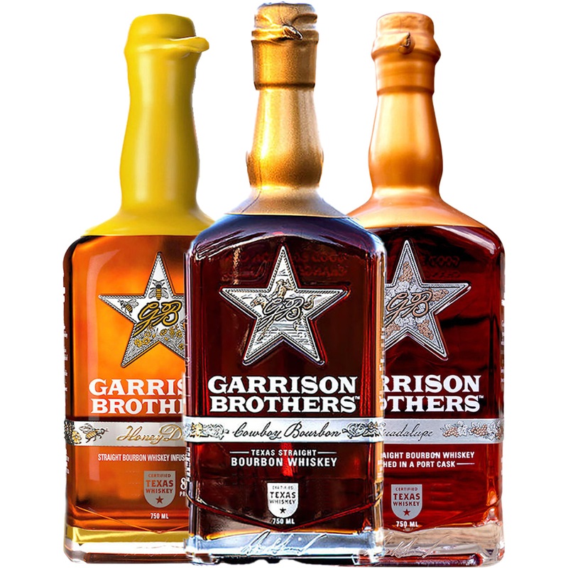 Garrison Brothers Cowboy, Guadalupe, & HoneyDew 3-Pack Bundle