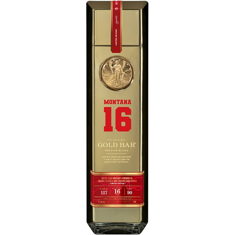 Gold Bar Whiskey Blend 117 Joe Montana Collection