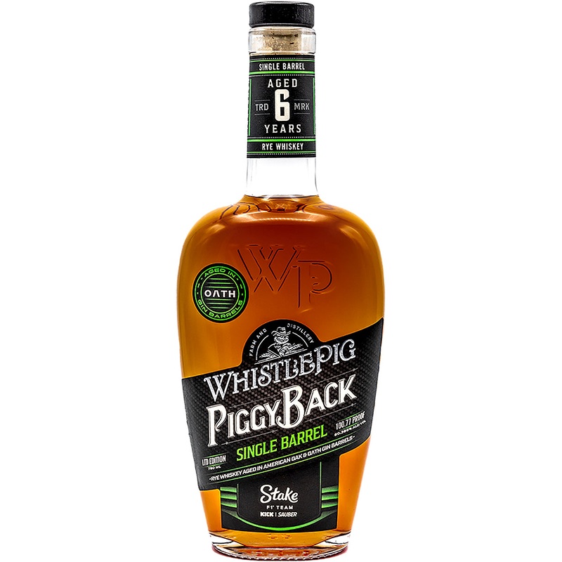 WhistlePig PiggyBack Rye Stake F1 Team KICK Sauber