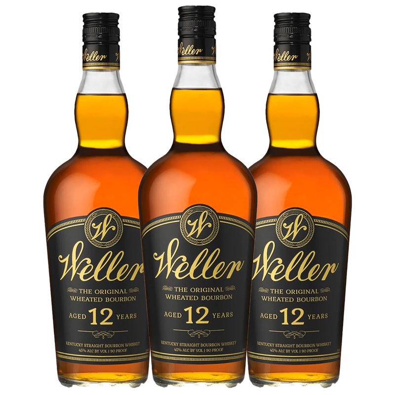 WL Weller 12 Year 3-Pack Bourbon  Bundle 700ML