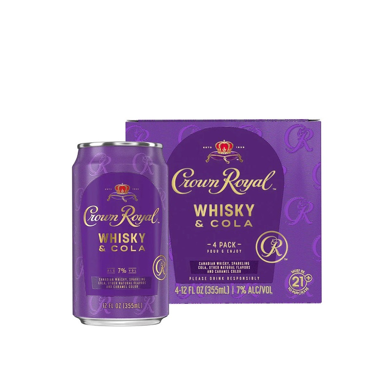 Crown Royal Whisky and Cola Canadian Whisky Cocktail