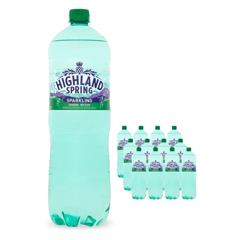 Highland Spring Sparkling Mineral Water Multipack, 12 x 1.5 L