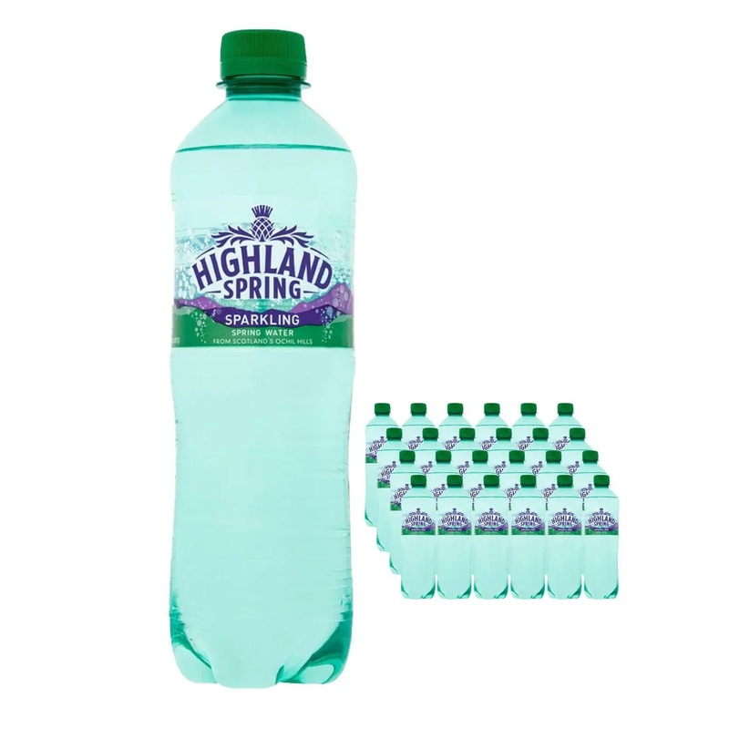Highland Spring Sparkling Mineral Water Multipack, 24 x 500 ml