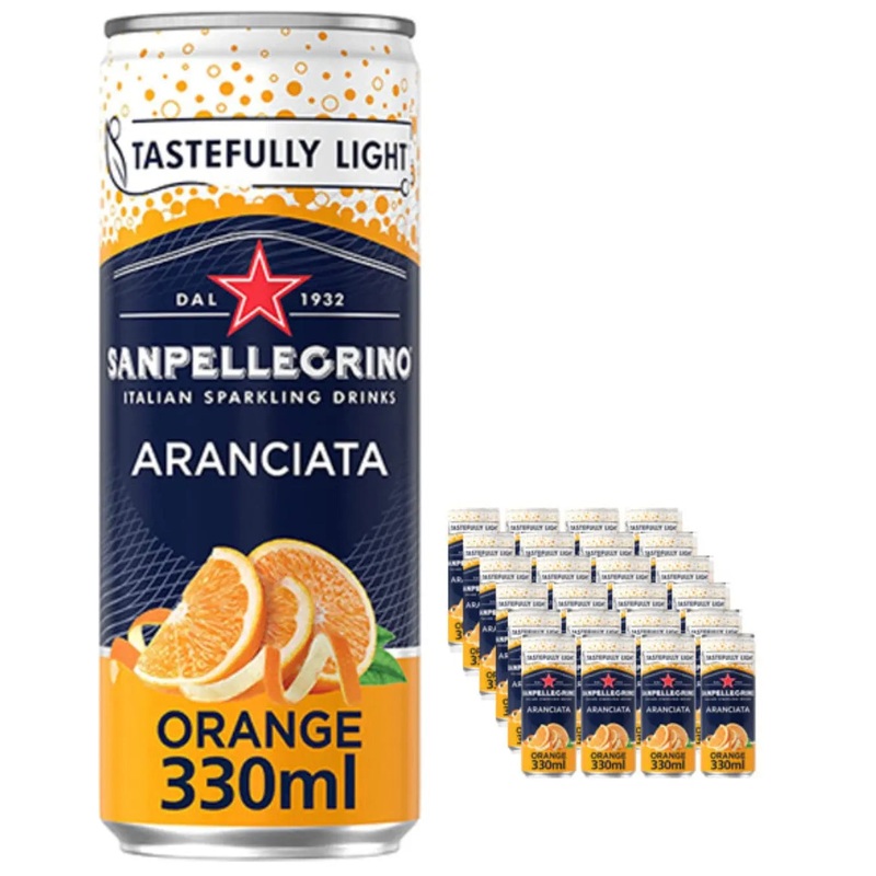 San Pellegrino Orange Sparkling Water Multipack, 24 x 330 ml