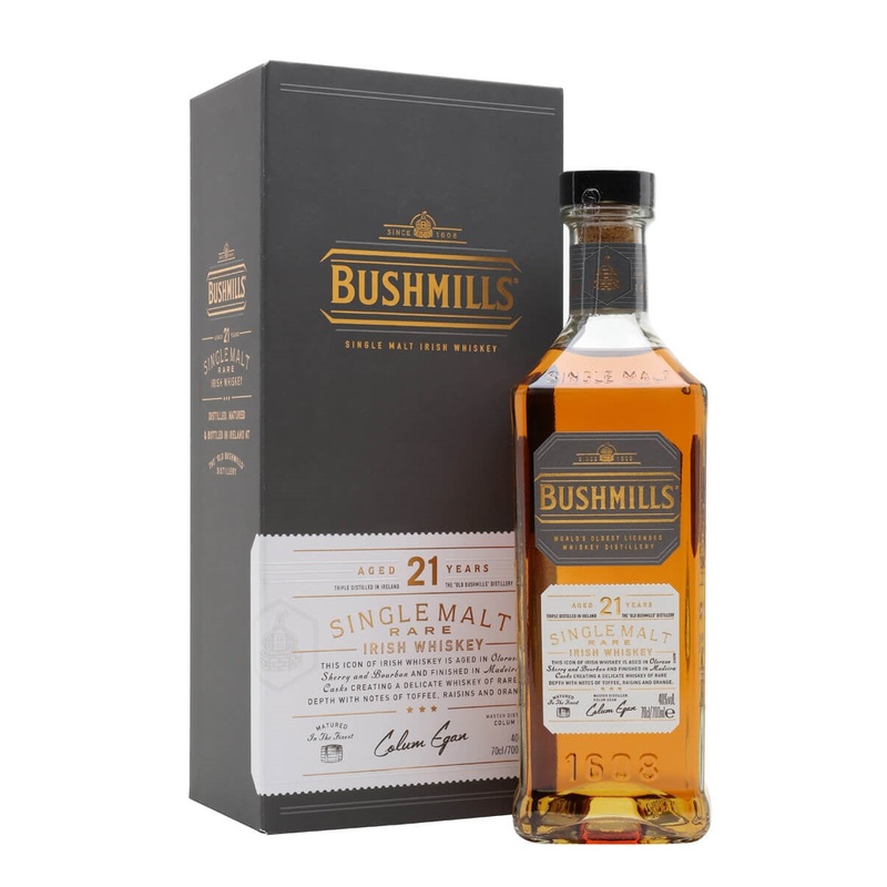 Bushmills 21 year old Irish Single Malt Whiskey 40%abv 70cl