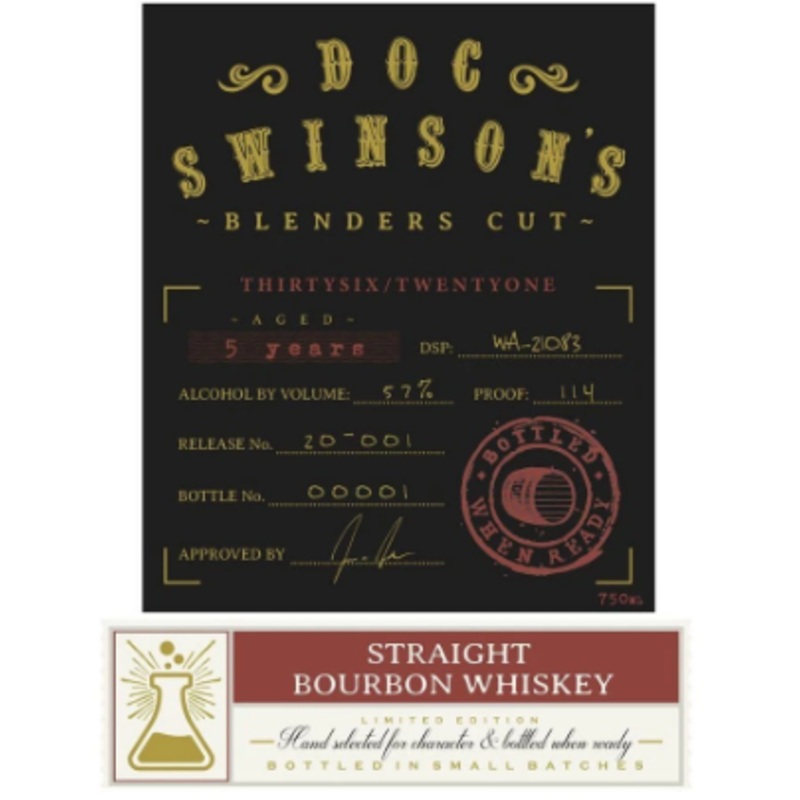 DOC SWINSONS BLENDERS CUT BOURBON 750 mL