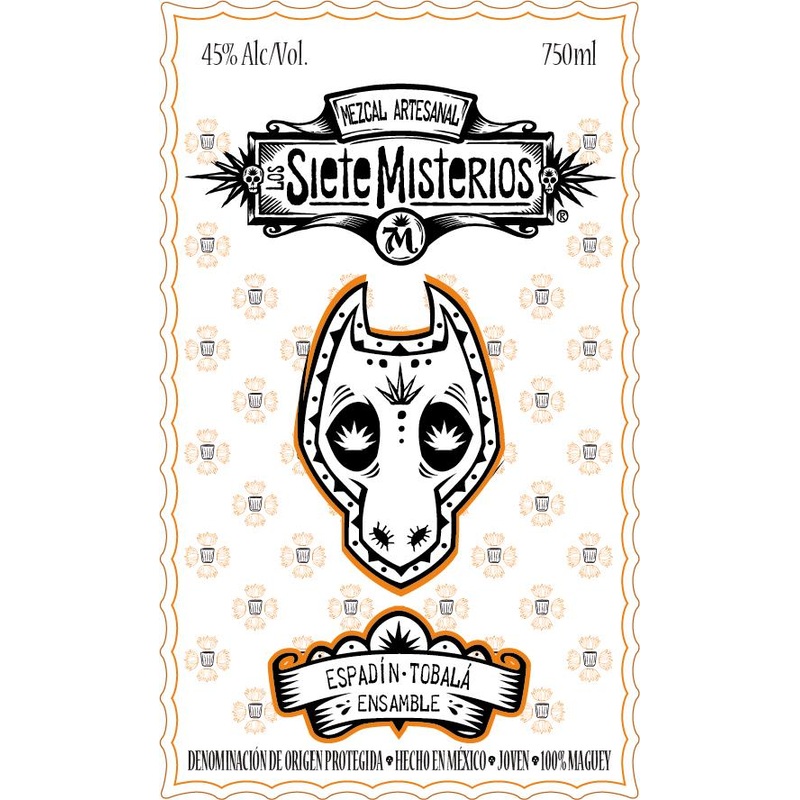 LOS SIETE MISTERIOS MEZCAL ESPADIN TOBALA 750 mL