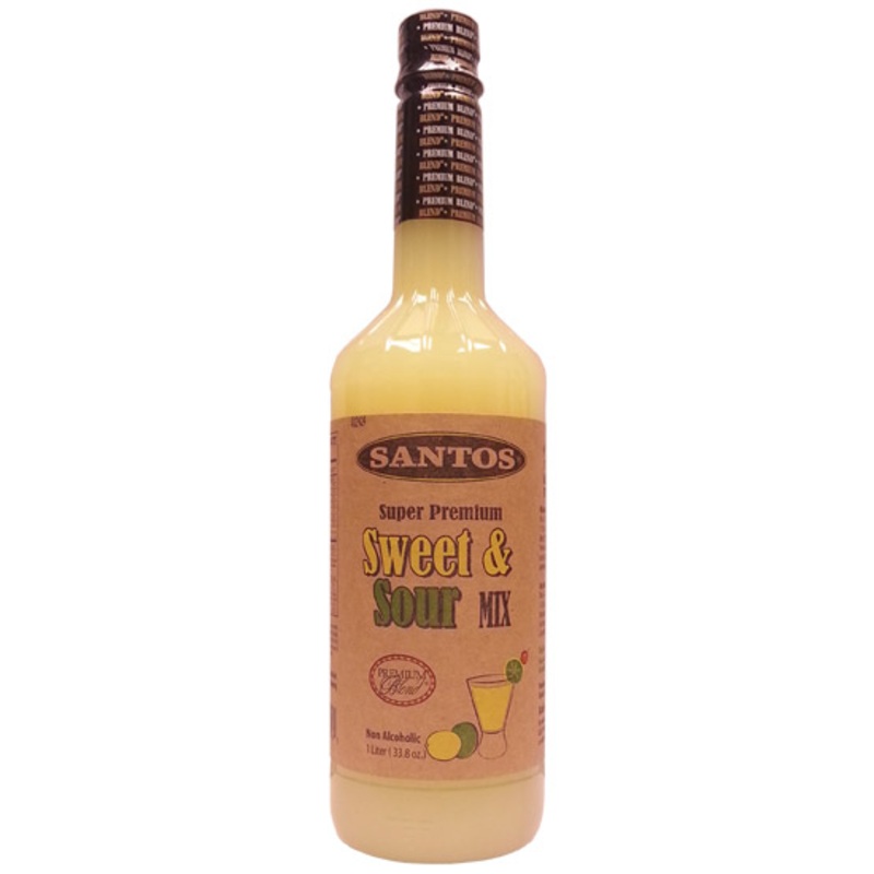 SANTOS SWEET & SOUR MIX PET 1 L (12 Pack)