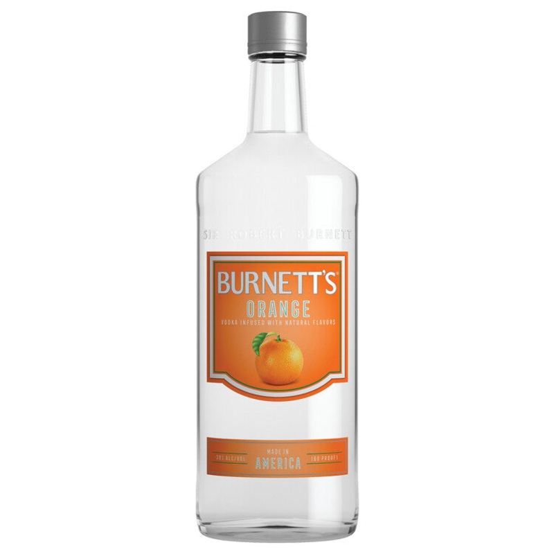BURNETT'S ORANGE FLAVORED VODKA 60 1 Liter