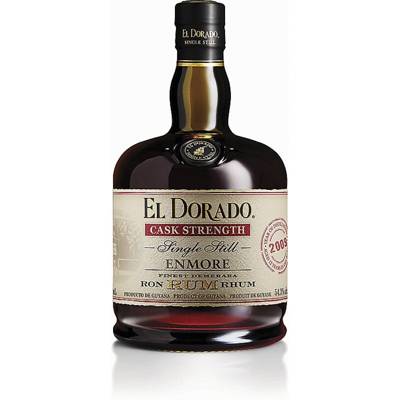 EL DORADO AGED RUM CASK STRENGTH SINGLE STILL ENMORE 12 YR 108.6 750ML