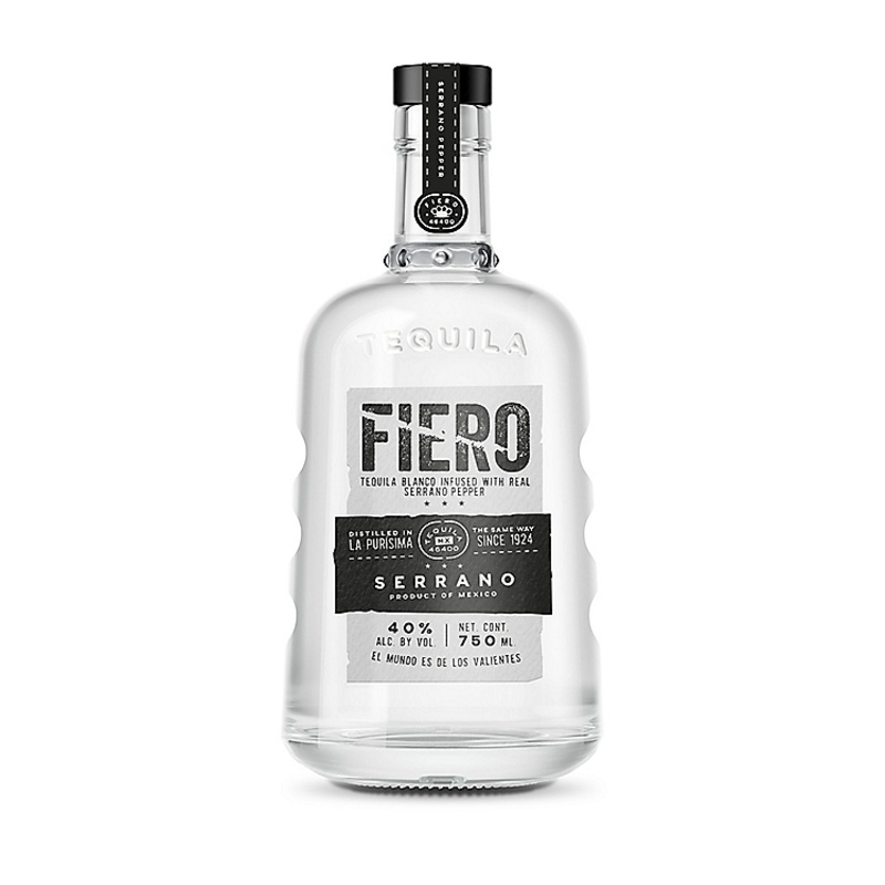 FIERO TEQUILA BLANCO INFUSED WITH SERRANO PEPPER 80 750ML