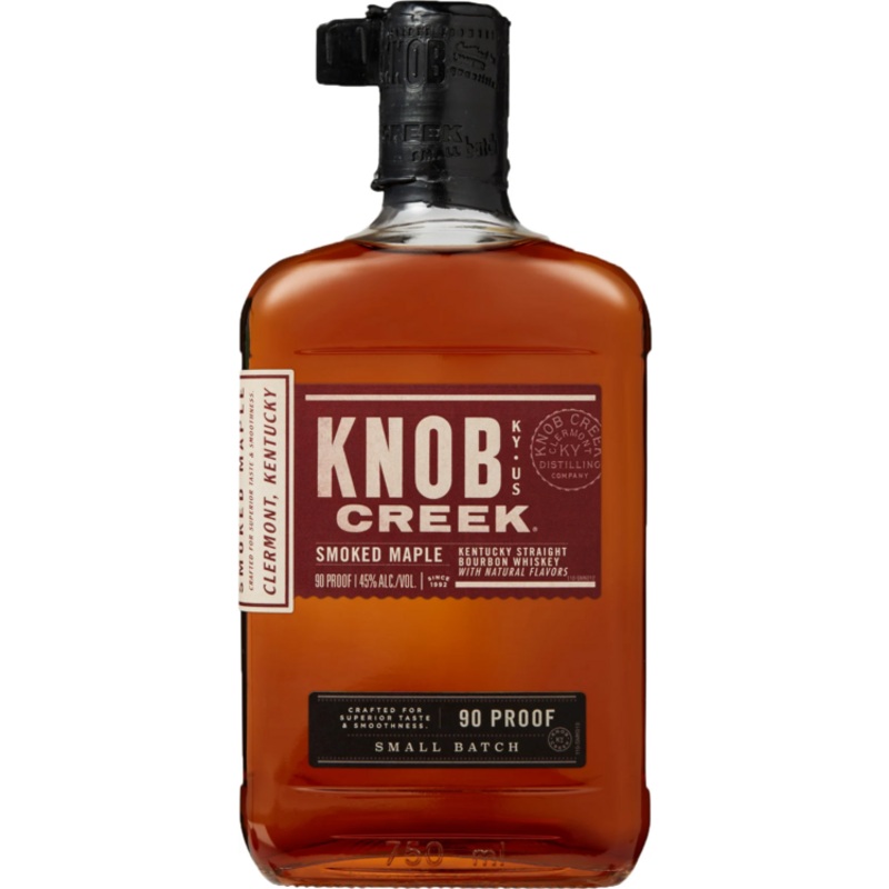 KNOB CREEK MAPLE FLAVORED STRAIGHT BOURBON SMOKED MAPLE 90 750ML