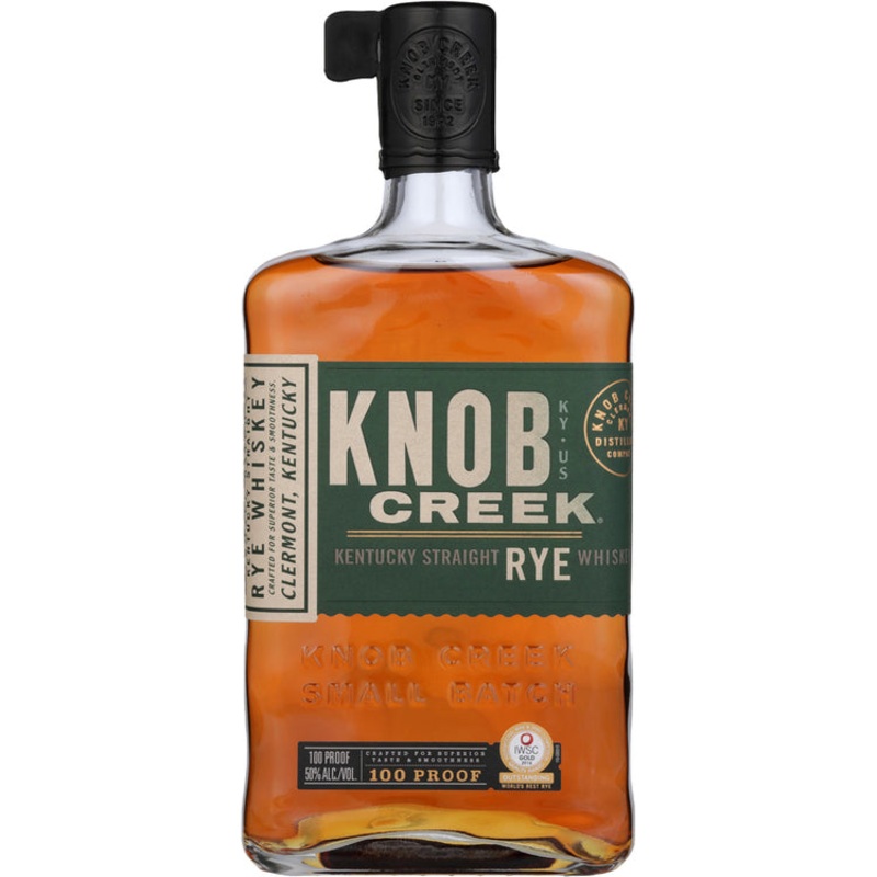 KNOB CREEK STRAIGHT RYE WHISKEY SMALL BATCH 100 750ML