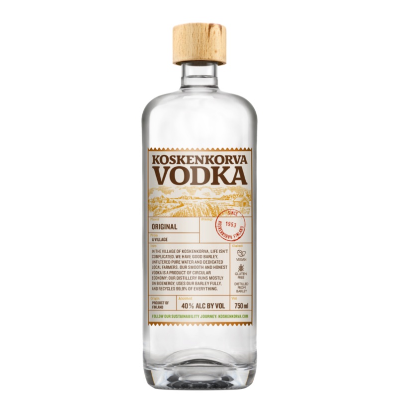 KOSKENKORVA VODKA ORIGINAL 80 750ML