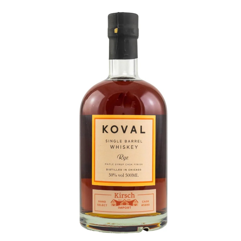 Koval Rye Whiskey Single Barrel Maple Syrup Cask Finish 100 750ML