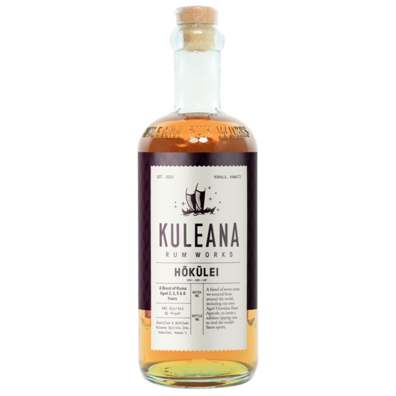 KULEANA RUM WORKS AGED RUM HOKULEI 18 YR 92 750ML
