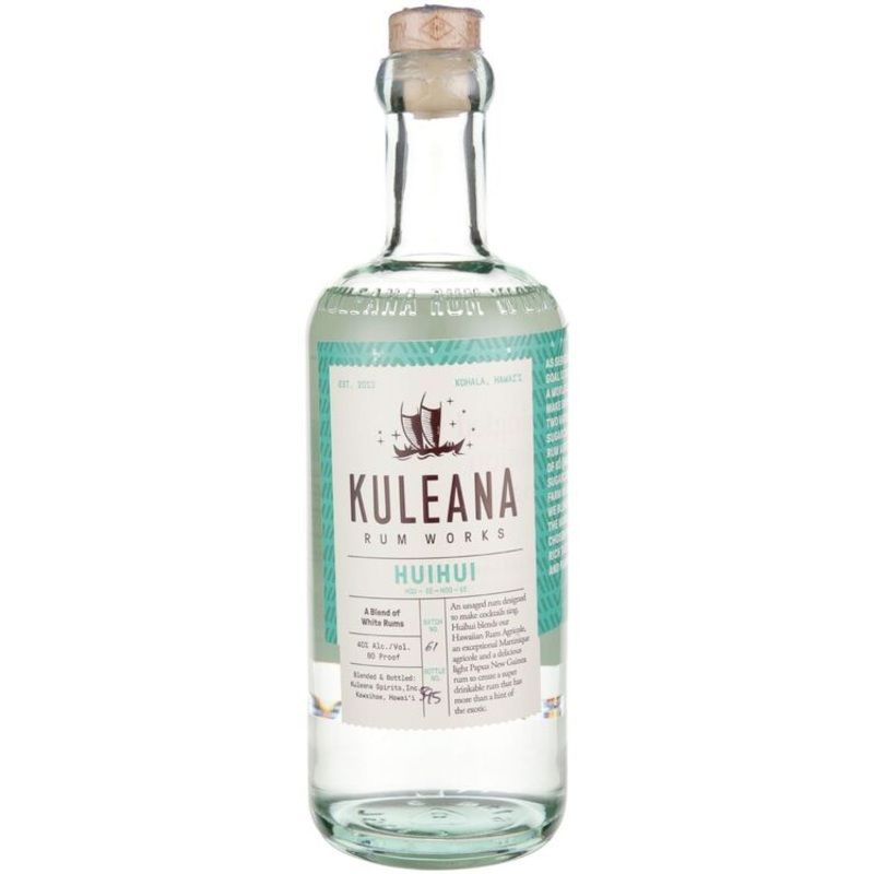 KULEANA RUM WORKS RHUM AGRICOLE HAWAIIAN RUM AGRICOLE 80 750ML