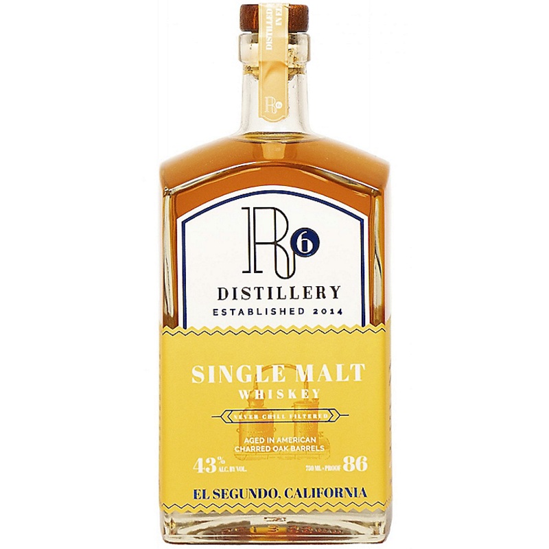 R6 DISTILLERY SINGLE MALT WHISKEY 86 750ML