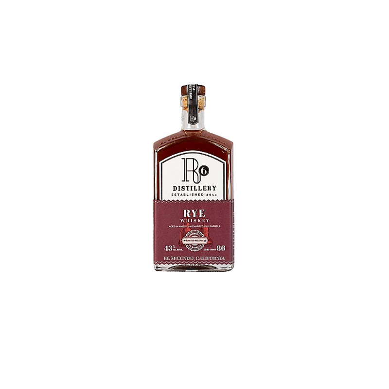 R6 DISTILLERY STRAIGHT RYE WHISKEY AGED IN PX BARRELS 4 YR 86 LIMITED EDITION 750ML