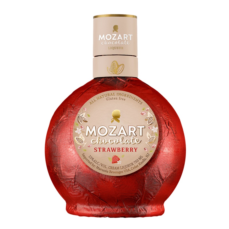 MOZART WHITE CHOCOLATE STRAWBERRY CREAM LIQUEUR 30 750ML