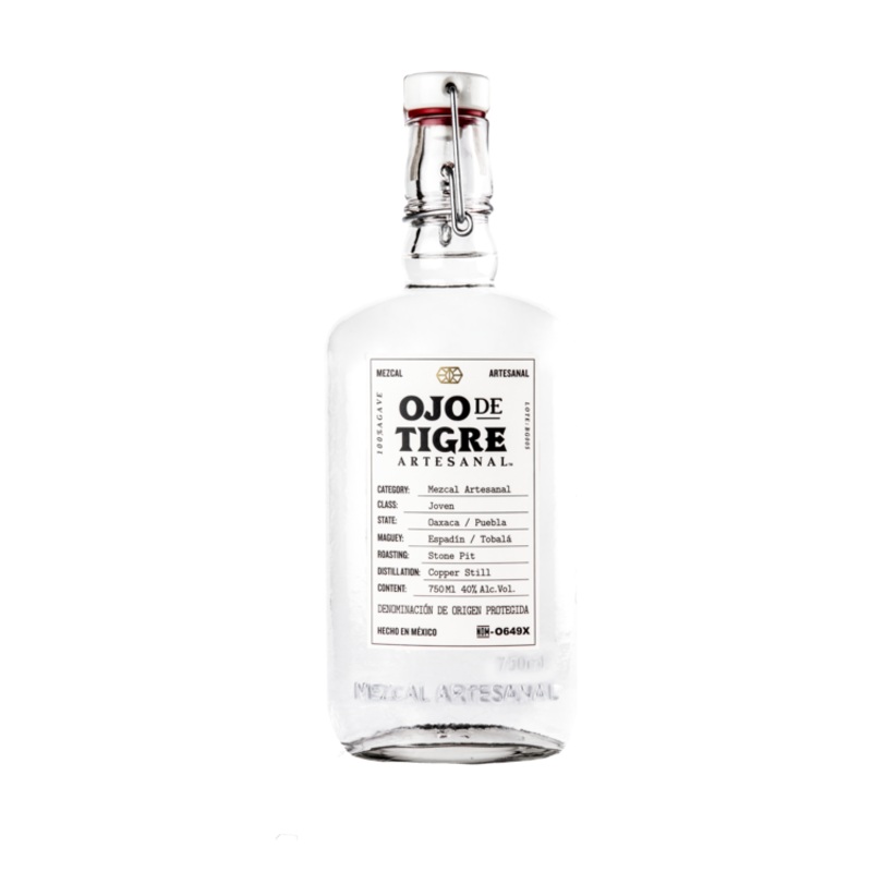 OJO DE TIGRE MEZCAL ARTESANAL JOVEN 80 750ML
