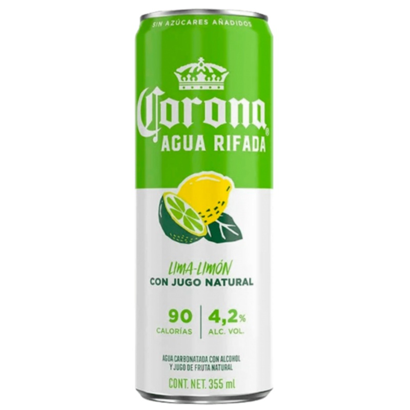 Corona Agua Rifada Lemon Lime Seltzer 355mlx24