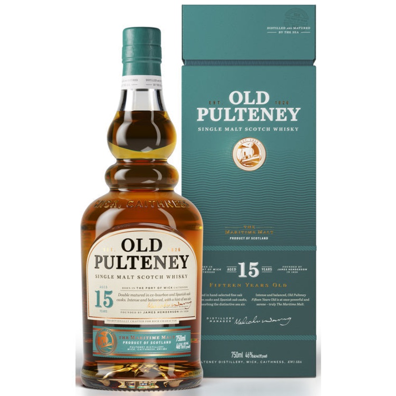OLD PULTENEY SINGLE MALT SCOTCH 15 YR 92 750ML
