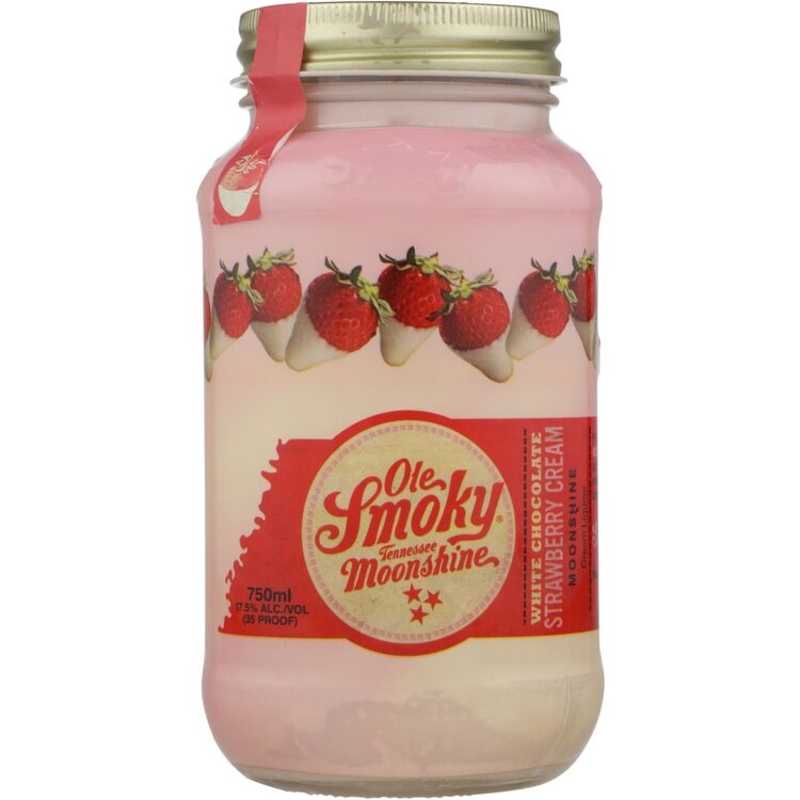 Ole Smoky White Chocolate Strawberry Cream Moonshine 35 750ML