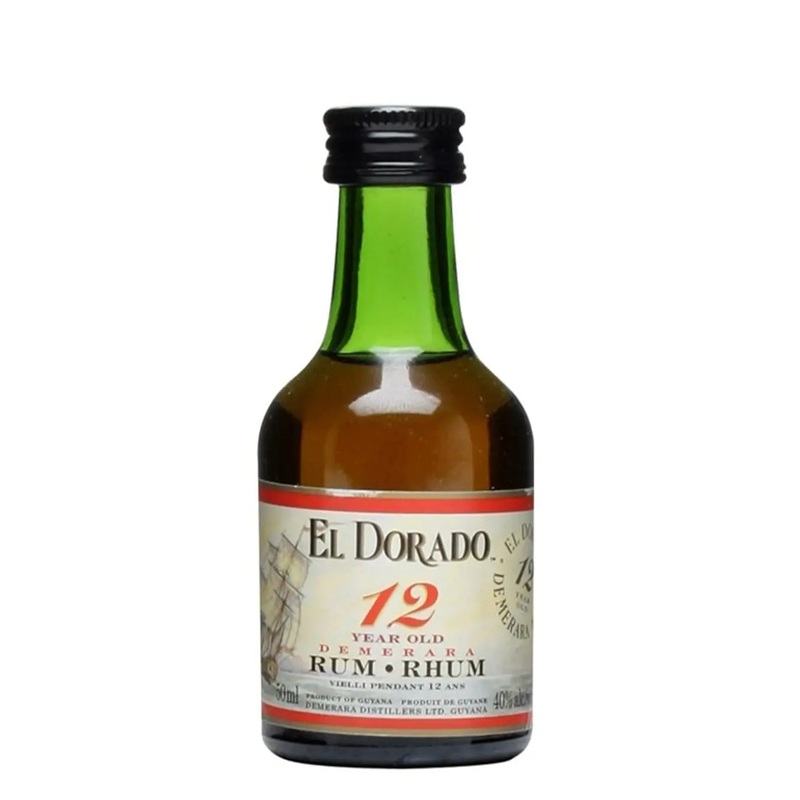 El Dorado 12 Year Old Rum miniature, 5 cl