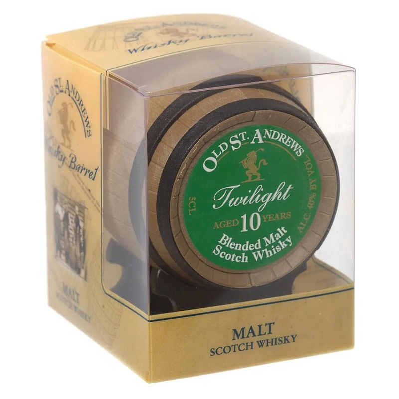 Old St Andrews Twilight Blended Malt Whisky 10 Year Old Mini Barrel, 5 cl