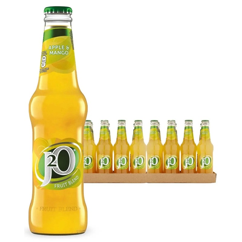 J2O Apple & Mango Fruit Glass Bottle Multipack, 24 x 275 ml