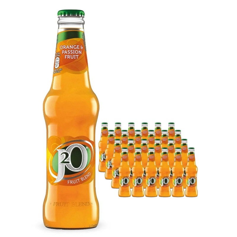 J2O Orange & Passion Fruit Glass Bottle Multipack, 24 x 275 ml