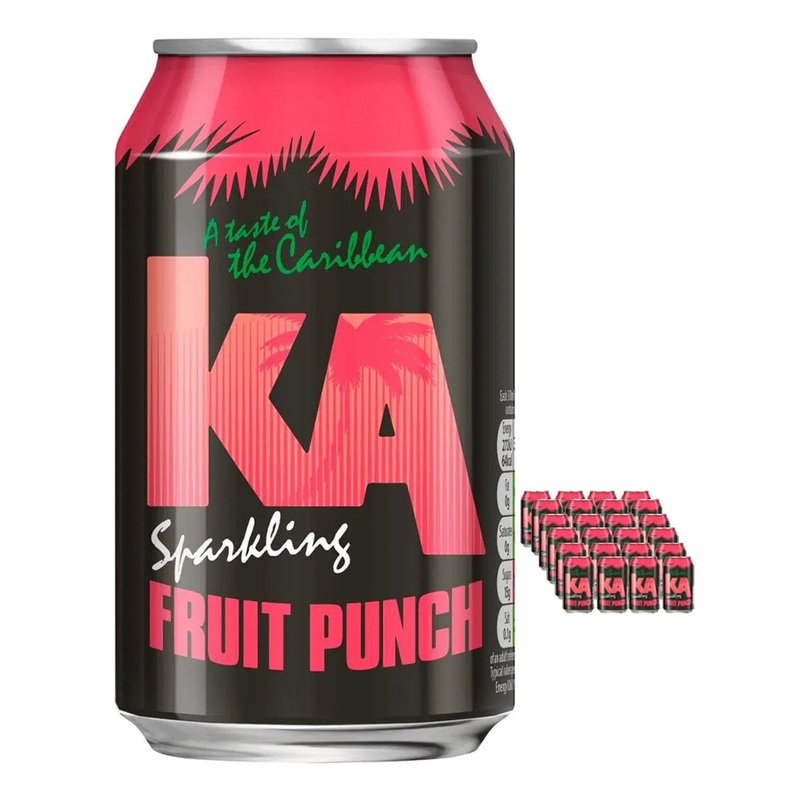KA Sparkling Fruit Punch Fizzy Drink Multipack, 24 x 330 ml