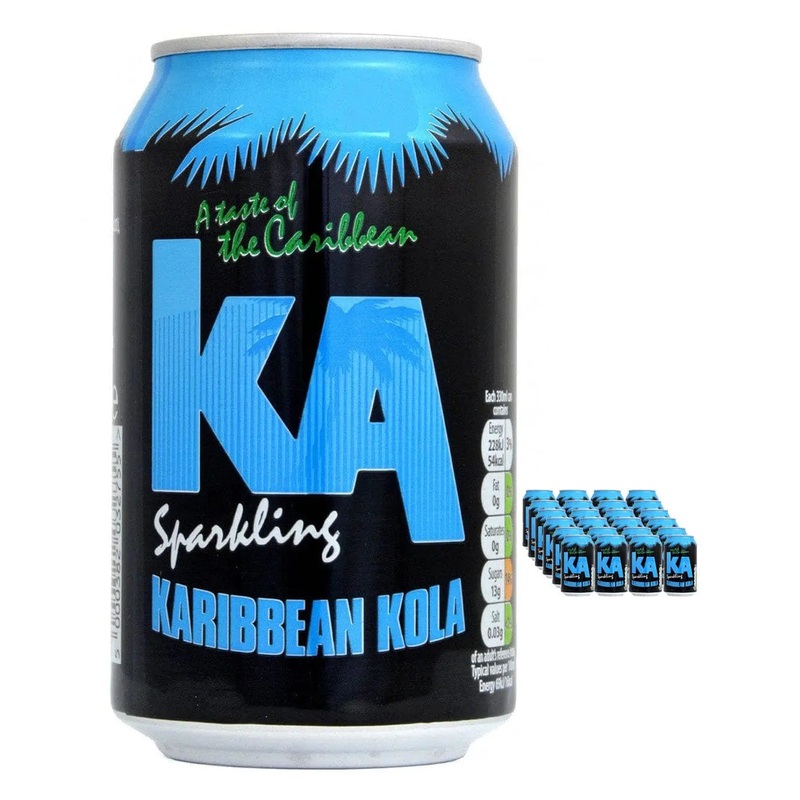 KA Sparkling Karibbean Kola Fizzy Drink Multipack, 24 x 330 ml