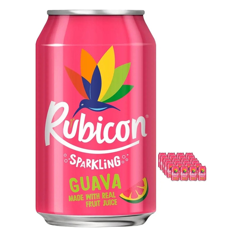 Rubicon Sparkling Guava Juice Drink Multipack, 24 x 330 ml