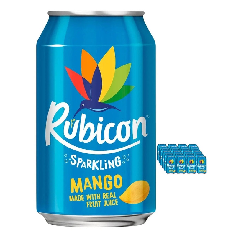 Rubicon Sparkling Mango Juice Drink Multipack, 24 x 330 ml