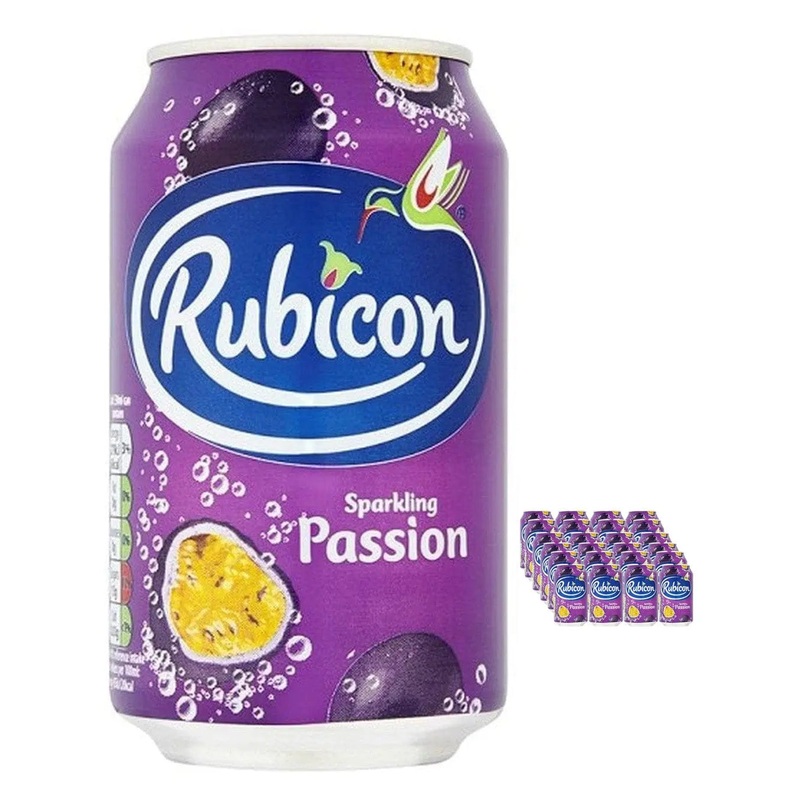 Rubicon Sparkling Passion Fruit Juice Drink Multipack, 24 x 330 ml