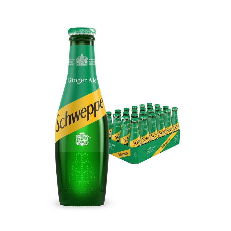 Schweppes Canadian Dry Ginger Ale, 24 x 200 ml Multipack