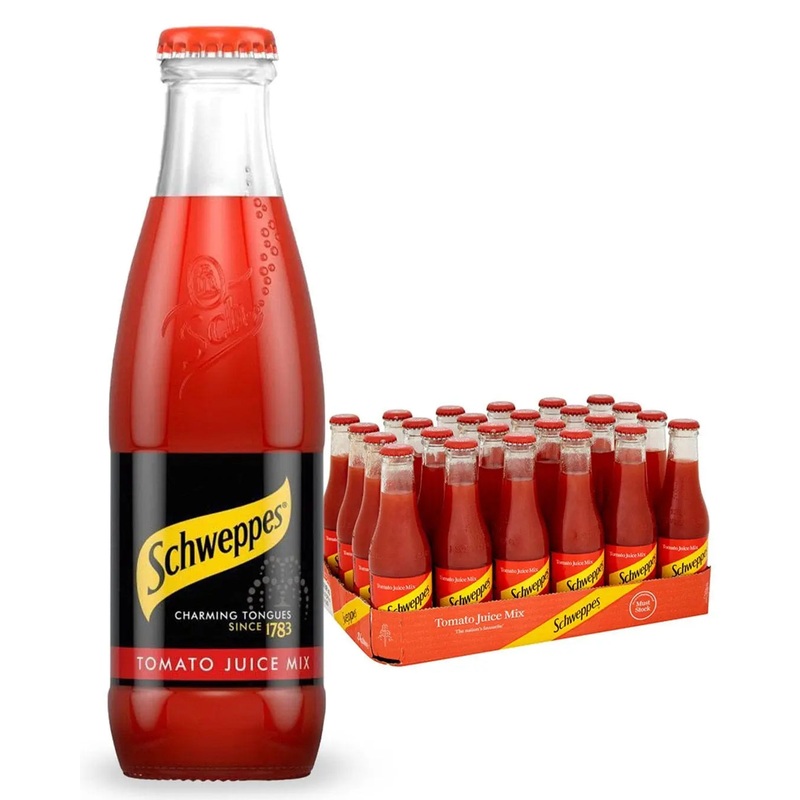 Schweppes Tomato Juice Multipack, 24 x 200 ml