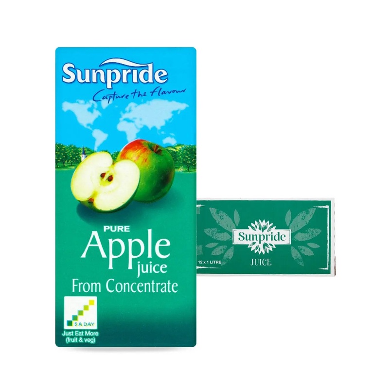 Sunpride Apple Juice Multipack, 12 x 1 L