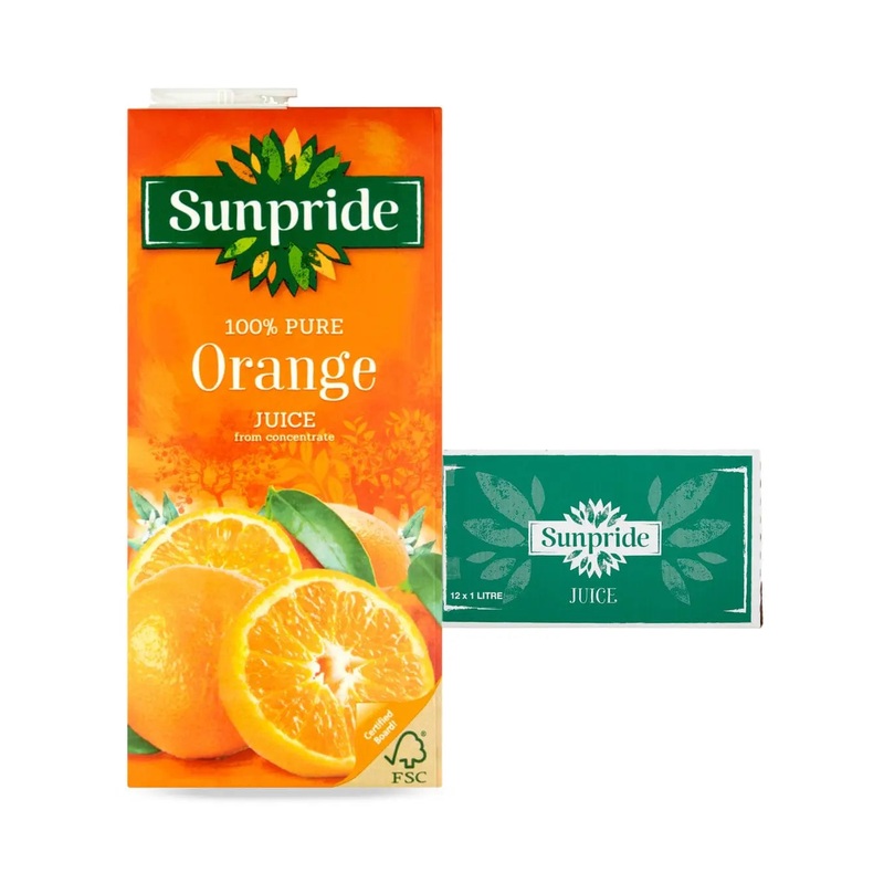 Sunpride Orange Juice Multipack, 12 x 1 L