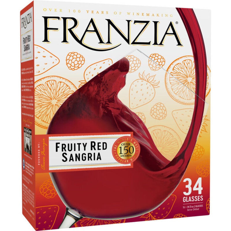 FRANZIA FRUITY RED SANGRIA BIB